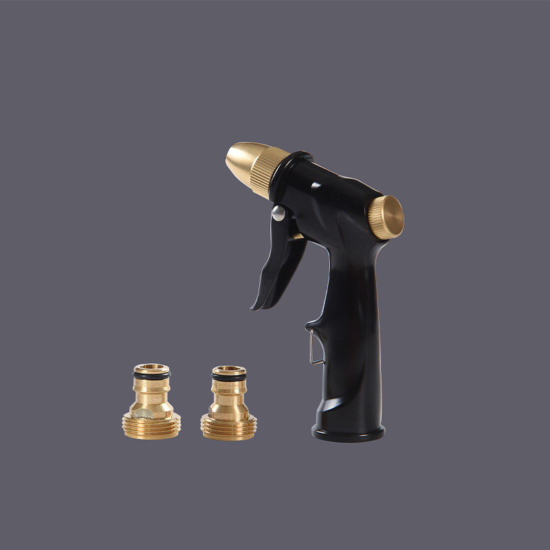 فوهات خرطوم حديقة بقبضة مسدس معدنية قابلة للتعديل